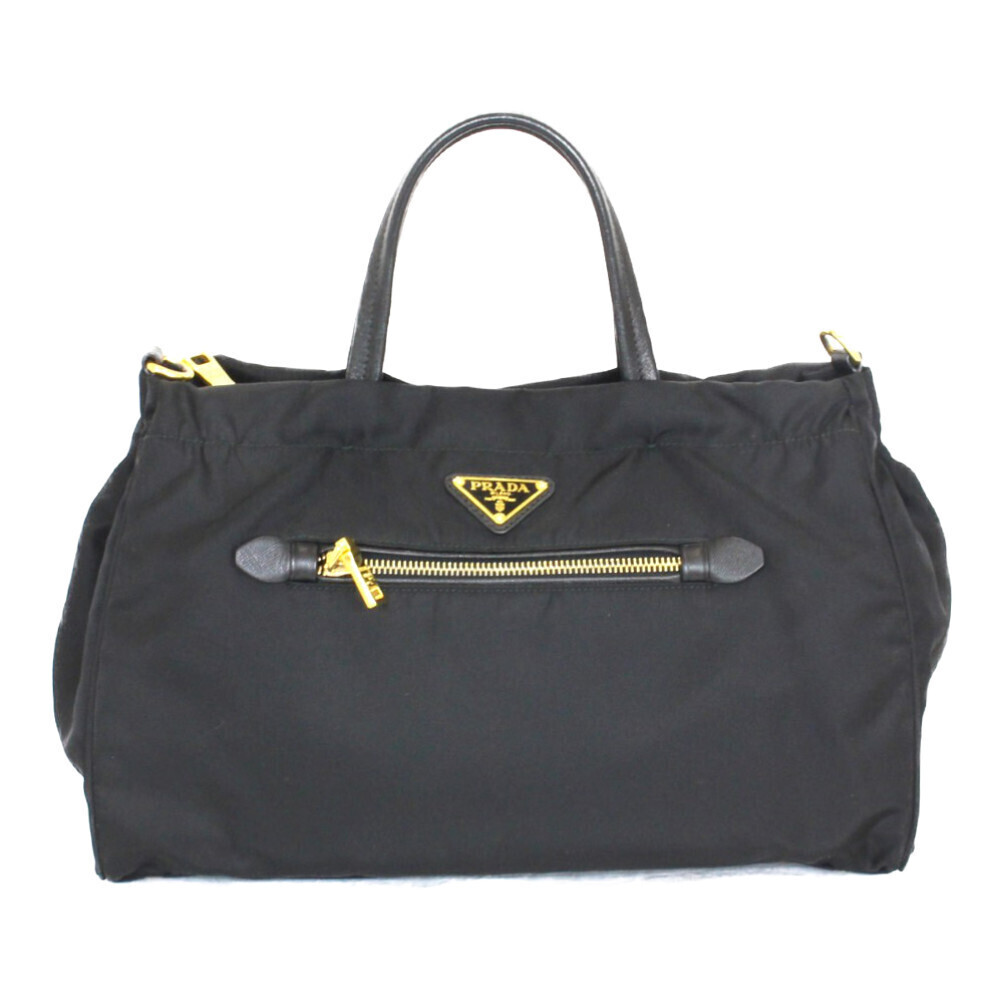 PRADA Shoulder Bag Nero Black Classic Handbag Tote